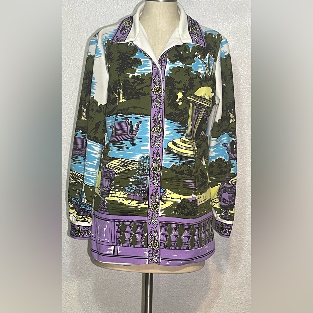 Hamilton 8 Dallas vintage women’s button up blouse size medium
